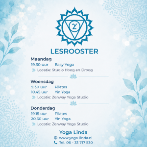 Lesrooster Yoga Pilates